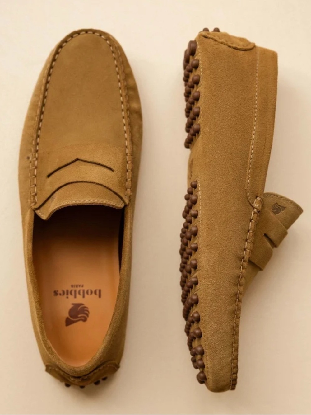 Bobbies Paris Men’s Suede Driving Loafers Size 43